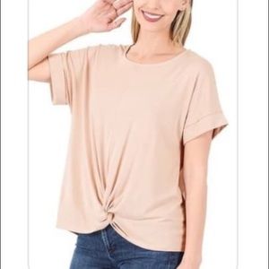 Tie knot front shirt